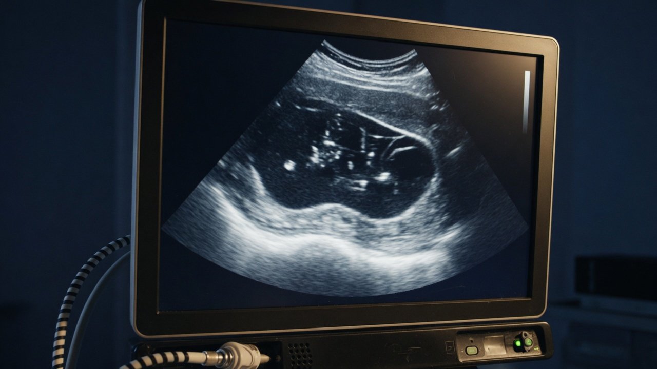 Intraoperative ultrasound B-mode brain imaging monitor