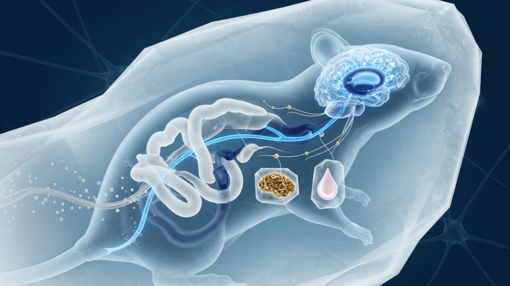 Frozen Breeze editorial illustration for: Your gut may help your brain decide what to remember. AI-generated; not a diagnostic scan. u062au0635u0648u06ccu0631u06cc u062eu0627u06a9u06c1u060c u062au0634u062eu06ccu0635u06cc u0627u0633u06a9u06ccu0646 u0646u06c1u06ccu06ba