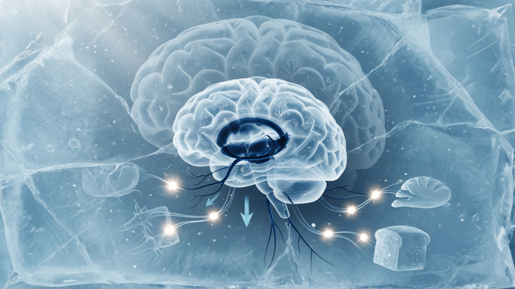 Your Brain May Be Wired to Regain Lost Weight | آپ کا دماغ کھوئے ہوئے وزن کو دوبارہ حاصل کرنے کے لیے تیار ہو سکتا ہے Frozen Breeze editorial illustration for: Your Brain May Be Wired to Regain Lost Weight. AI-generated; not a diagnostic scan.