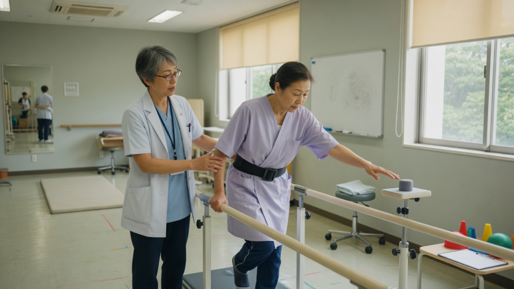 Photoreal documentary editorial photo (East Asian adults (Chinese/Japanese/Korean-presenting) with ) for: Stress hormone cortisol linked to poorer navigation on brain MRI study. AI-generated; not a diagnostic scan.