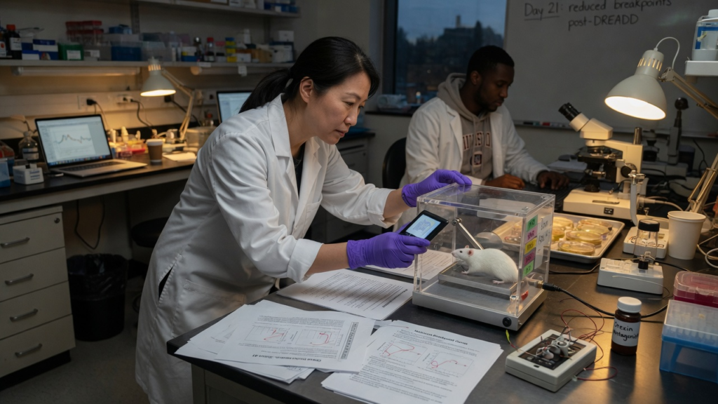 Orexin neurons help sustain motivation when rewards become harder to reach | اوریксин نیورونز مشکل انعامات کے باوجود حوصلہ برقرار رکھنے میں مدد دیتے ہیں Photoreal documentary editorial photo for: Orexin neurons help sustain motivation when rewards become harder to reach. AI-generated; not a diagnostic scan.