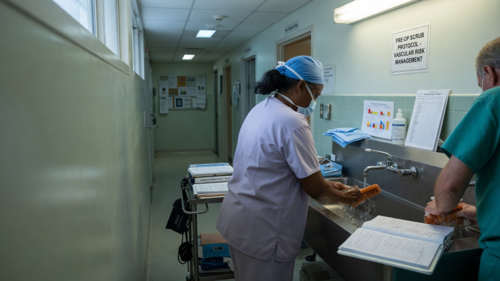 Photoreal documentary editorial photo for: Nearly half of dementia cases may be linked to risks you can change. AI-generated; not a diagnostic scan. Anonymous generic people.